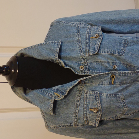 Vintage 80s/90s GAP Jeans Button Front Denim Dress - Picture 2 of 7